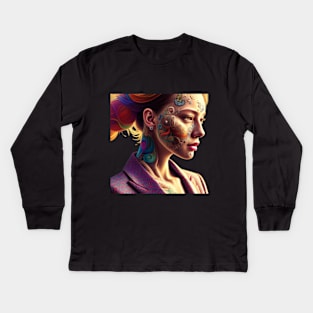 Urban lady 💃🌆 Kids Long Sleeve T-Shirt